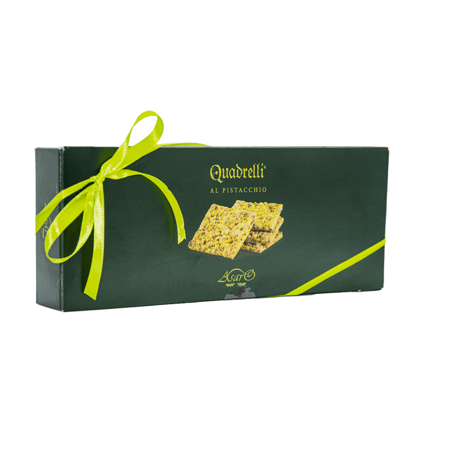 Scatola da 150Gr(9pz) Quadrelli al Pistacchio